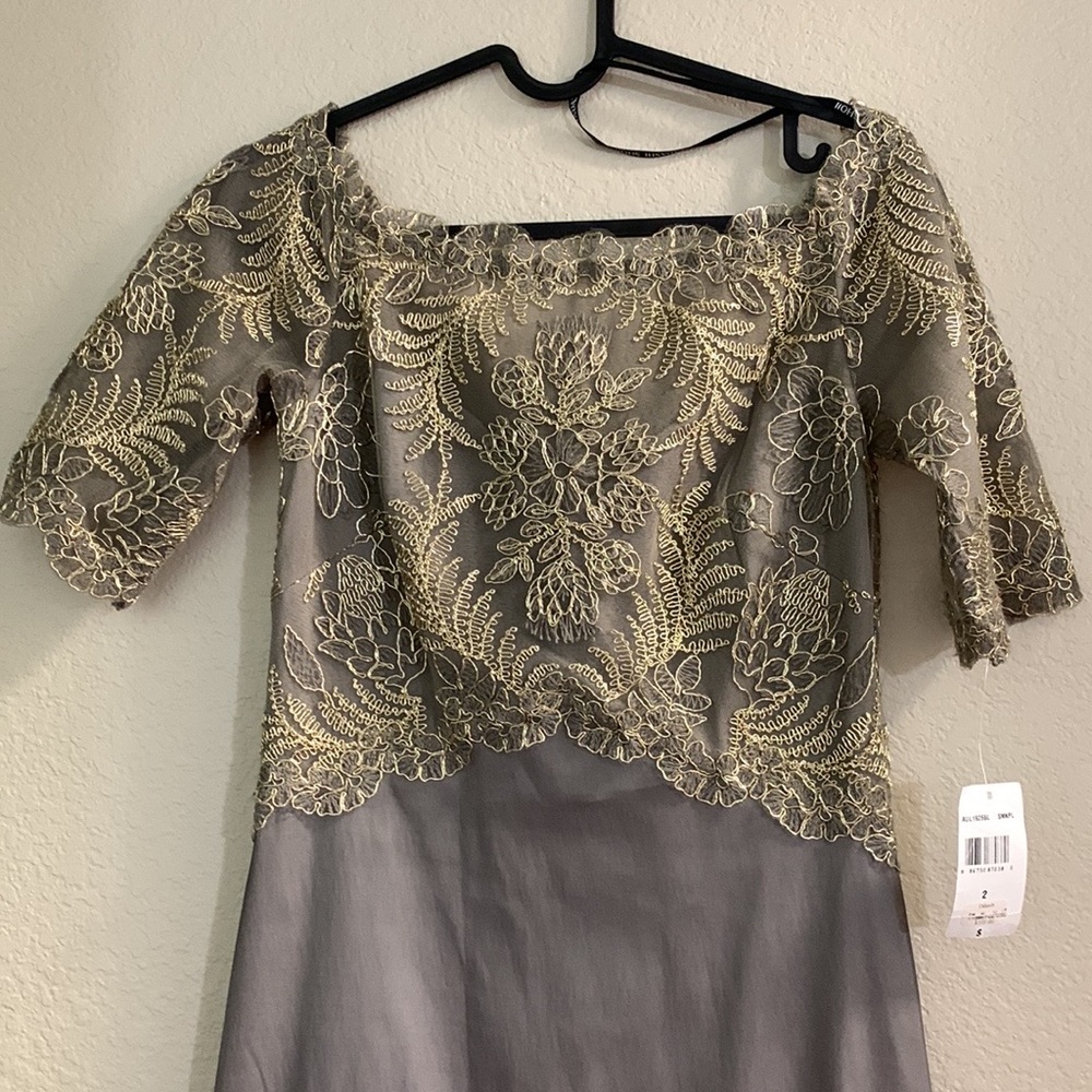NWT TADASHI SHOJ WINSTON OFF-THE.
SHOULDER TAFFETA GOWN - Picture 9 of 16